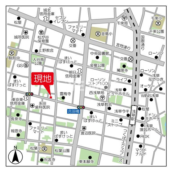 【地図】リビオメゾン上野松が谷
