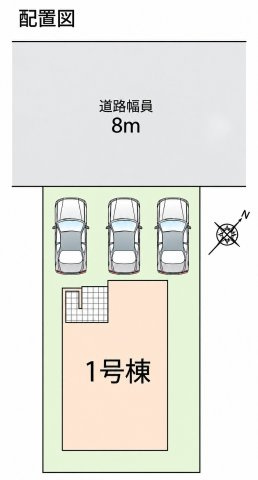 【新築戸建】札幌市手稲区前田8条18丁目1棟の区画図