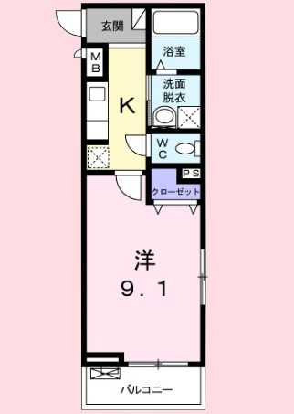 アーバン　メロウの間取り