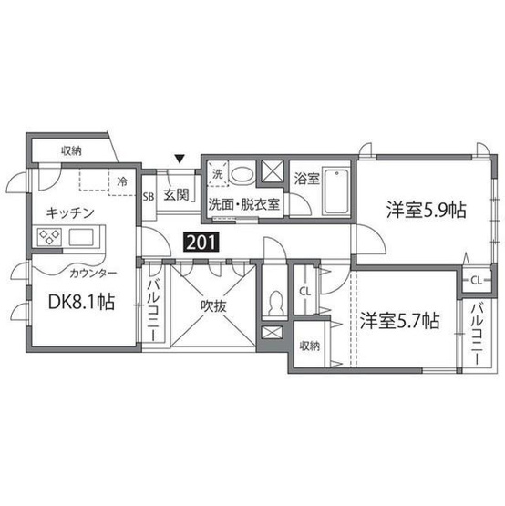 【間取り】 | ラ・リュエル笹塚