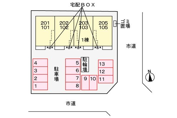 ラピード　　刈谷市近郊の賃貸ならクラスホーム刈谷店の駐車場