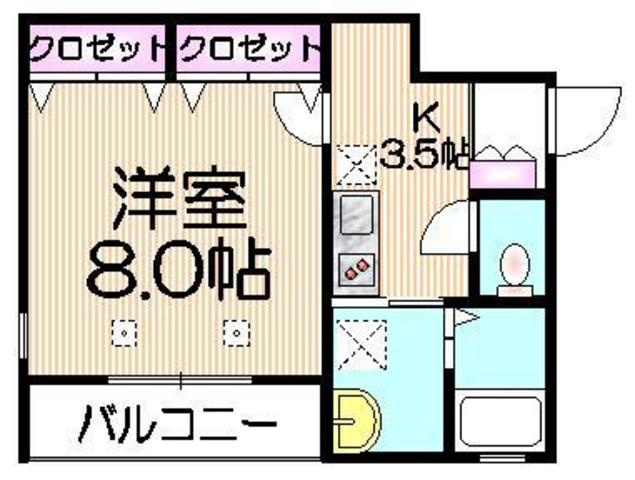 アベニーレ・東向島の間取り|★角部屋２面窓★