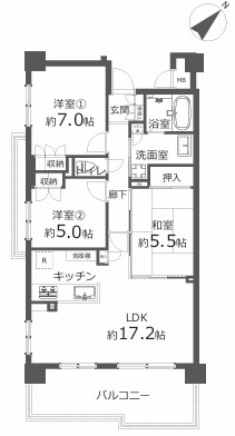 サンクレイドル茅ヶ崎の間取り