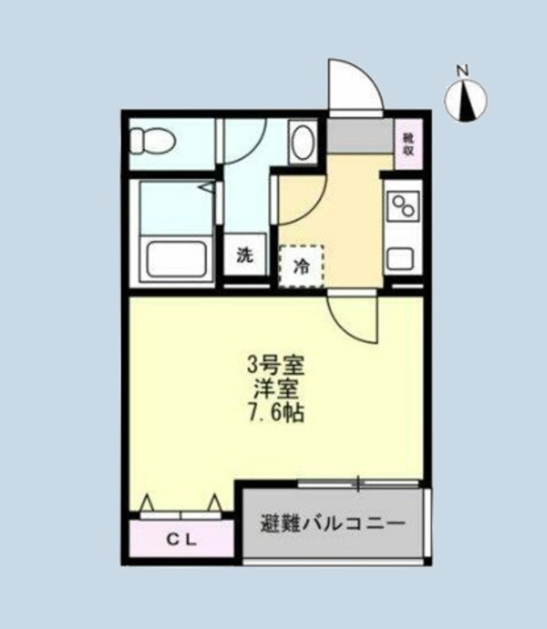 ベイルームリサータ相模原※初期費用分割後払いサービス利用可能物件の間取り