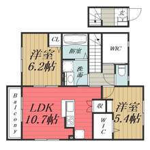 【間取り】 | エルメゾン・エイザ　A