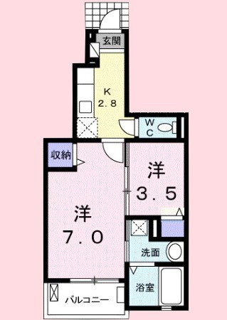 グランベルテⅤの間取り
