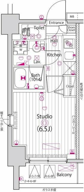 ガーラ・シティ横浜反町の間取り