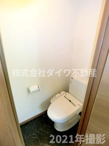 ハイツボヌールA棟のトイレ
