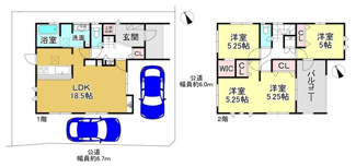 【間取り】 | 大津市衣川3丁目8-1　新築戸建
