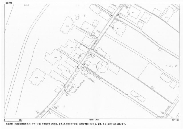 見附市上新田町　土地建物の地図