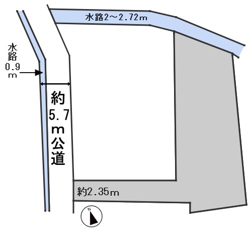 ６４６０１　岐阜市川部2丁目土地の区画図
