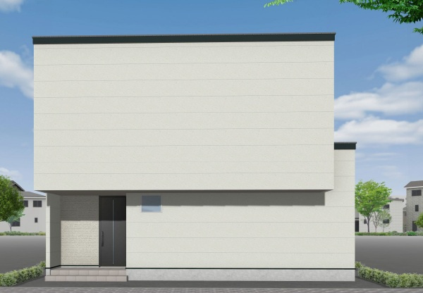 笠岡市入江　新築建売の外観パース