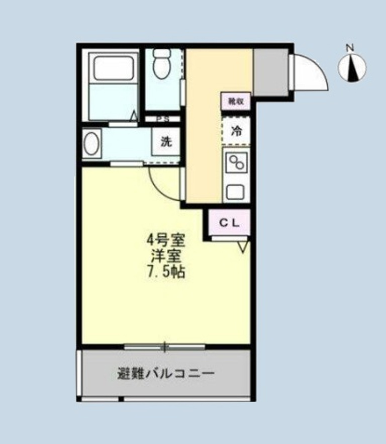 ベイルームリサータ相模原※初期費用分割後払いサービス利用可能物件の間取り
