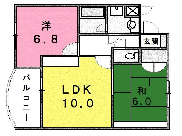 【間取り】 | ロータスビレッジあいゆうＡ棟