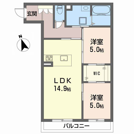 【間取り】 | シャーメゾン石手白石