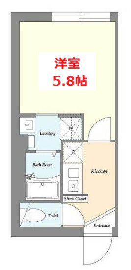 【間取り】 | VARM SENZOKUIKE | お部屋の間取りです。