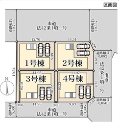 リーブルガーデン福岡市東区西戸崎5丁目の区画図