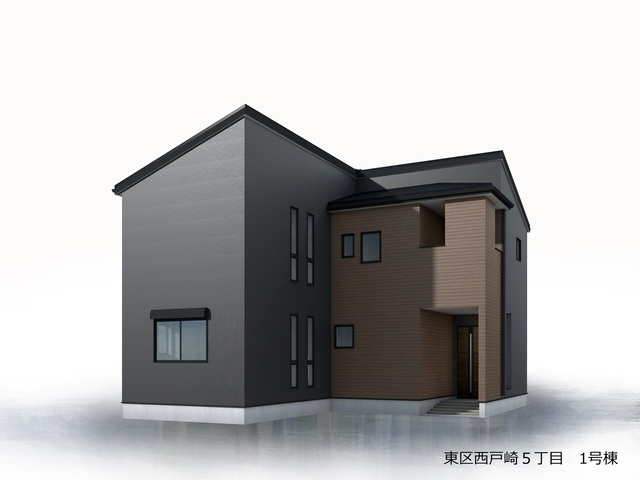 リーブルガーデン福岡市東区西戸崎5丁目の外観パース