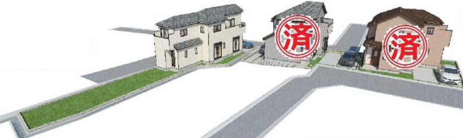 【仲介手数料無料】所沢市山口１９期Ａ号棟　所沢市の不動産なら西武ハウジングの外観パース
