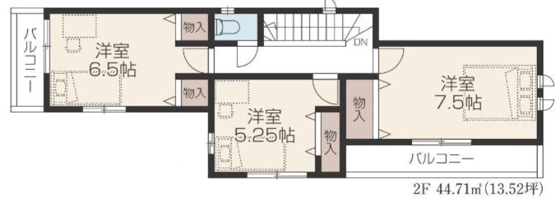 【仲介手数料無料】所沢市山口１９期Ａ号棟　所沢市の不動産なら西武ハウジングの間取り