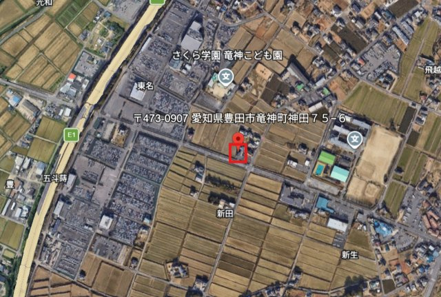 竜神町神田貸店舗の地図