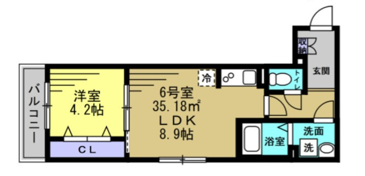 仲介手数料（賃料の1.10ヵ月）の50％OFF対象物件！の間取り