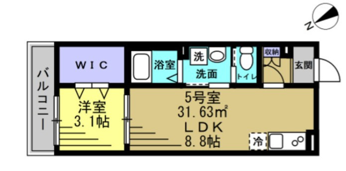 仲介手数料（賃料の1.10ヵ月）の50％OFF対象物件！の間取り