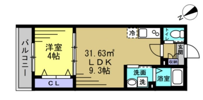仲介手数料（賃料の1.10ヵ月）の50％OFF対象物件！の間取り