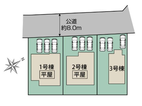 【区画図】 | blooming garden熊谷市拾六間 2期　【平屋】新築住宅