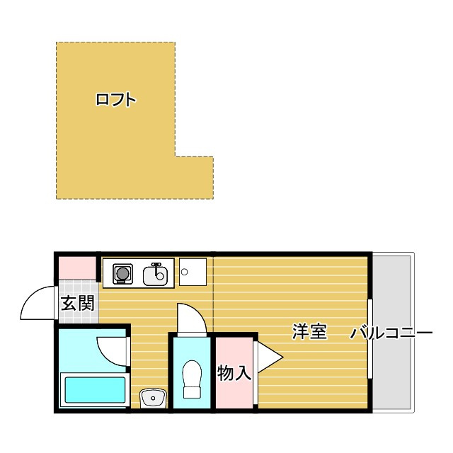 ルミナス岸部の間取り