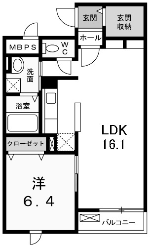 クレール青葉台の間取り