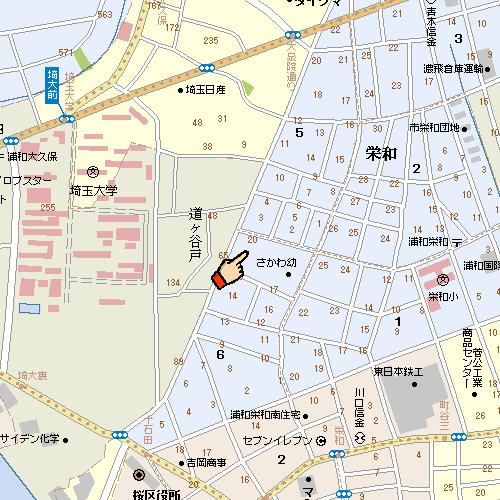 サンビレッジⅡの地図