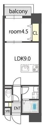 ドゥエリング森小路の間取り