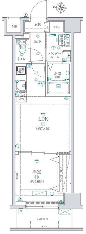 リヴシティ向島弐番館の間取り