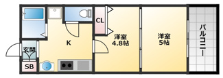 【間取り】 | エスリード八尾北本町
