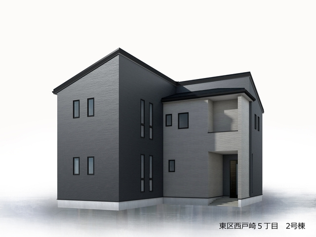 リーブルガーデン福岡市東区西戸崎5丁目の外観パース