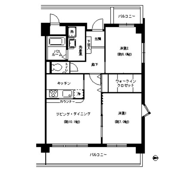 【間取り】 | グレイスコート元住吉