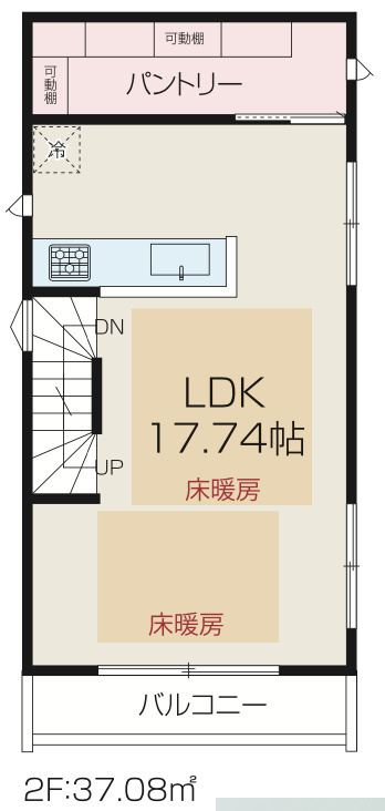 【仲介手数料無料】所沢市美原町全１棟　所沢市の不動産なら西武ハウジングの間取り