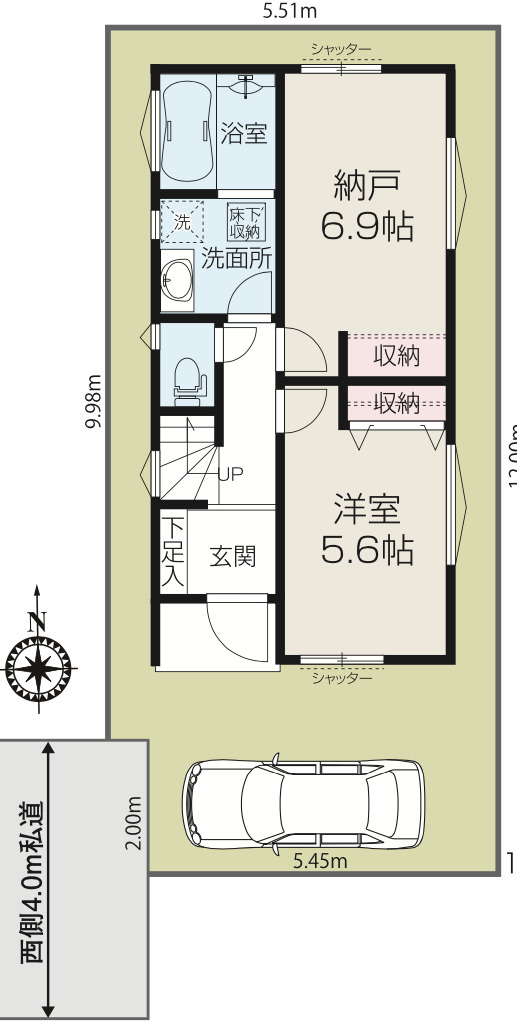 【仲介手数料無料】所沢市美原町全１棟　所沢市の不動産なら西武ハウジングの区画図