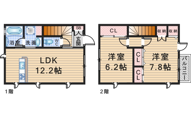 enineの間取り