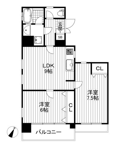【間取り】 | パインヒルズ東松原