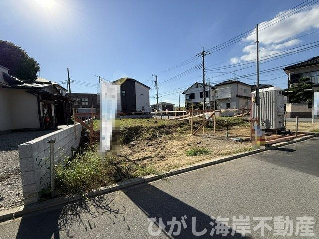 茅ヶ崎市平太夫新田　新築戸建　全３棟の外観|10月8日撮影　建築中　現地外観