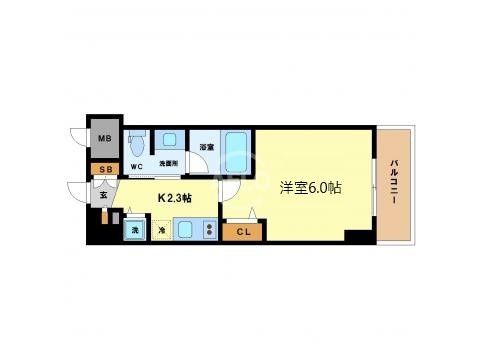 クオーレ靭公園の間取り|クオーレ靭公園　間取り