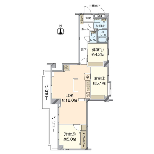 【間取り】 | ロータリープラザヒルズ香椎☆仲介手数料無料☆
