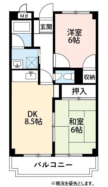 フローラル行徳の間取り