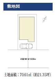 葛飾区細田４丁目　中古戸建の区画図