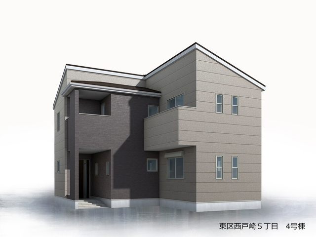 リーブルガーデン福岡市東区西戸崎5丁目の外観パース