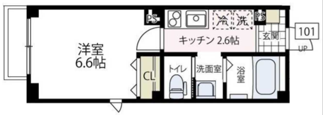 ラフィネ横浜の間取り