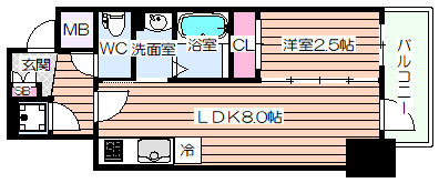 【間取り】 | エスリードレジデンス本町パークフロント