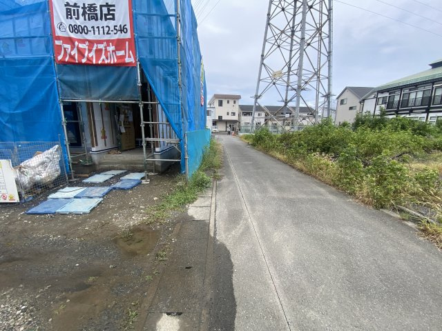 新築　高崎倉賀野町3区画　3号棟の前面道路含む現地写真|現地写真　西側接道幅員約4.0ｍ